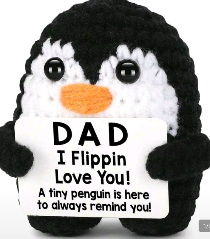 fathers day crochet penguin