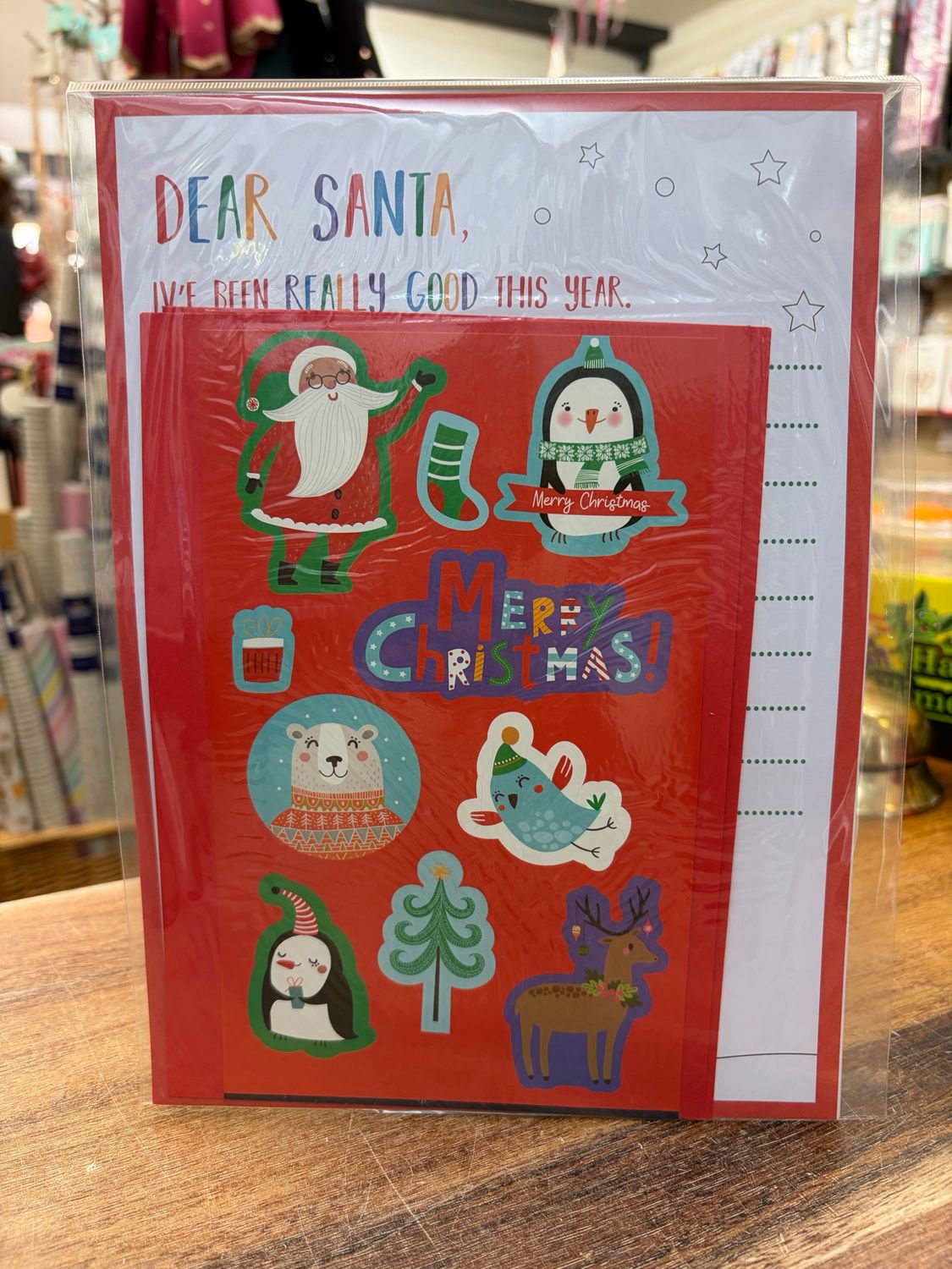 Set 2 Letters To Santa With Stickers And Envelopes