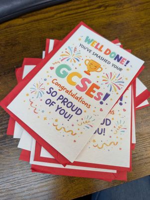 GCSE RESULTS card