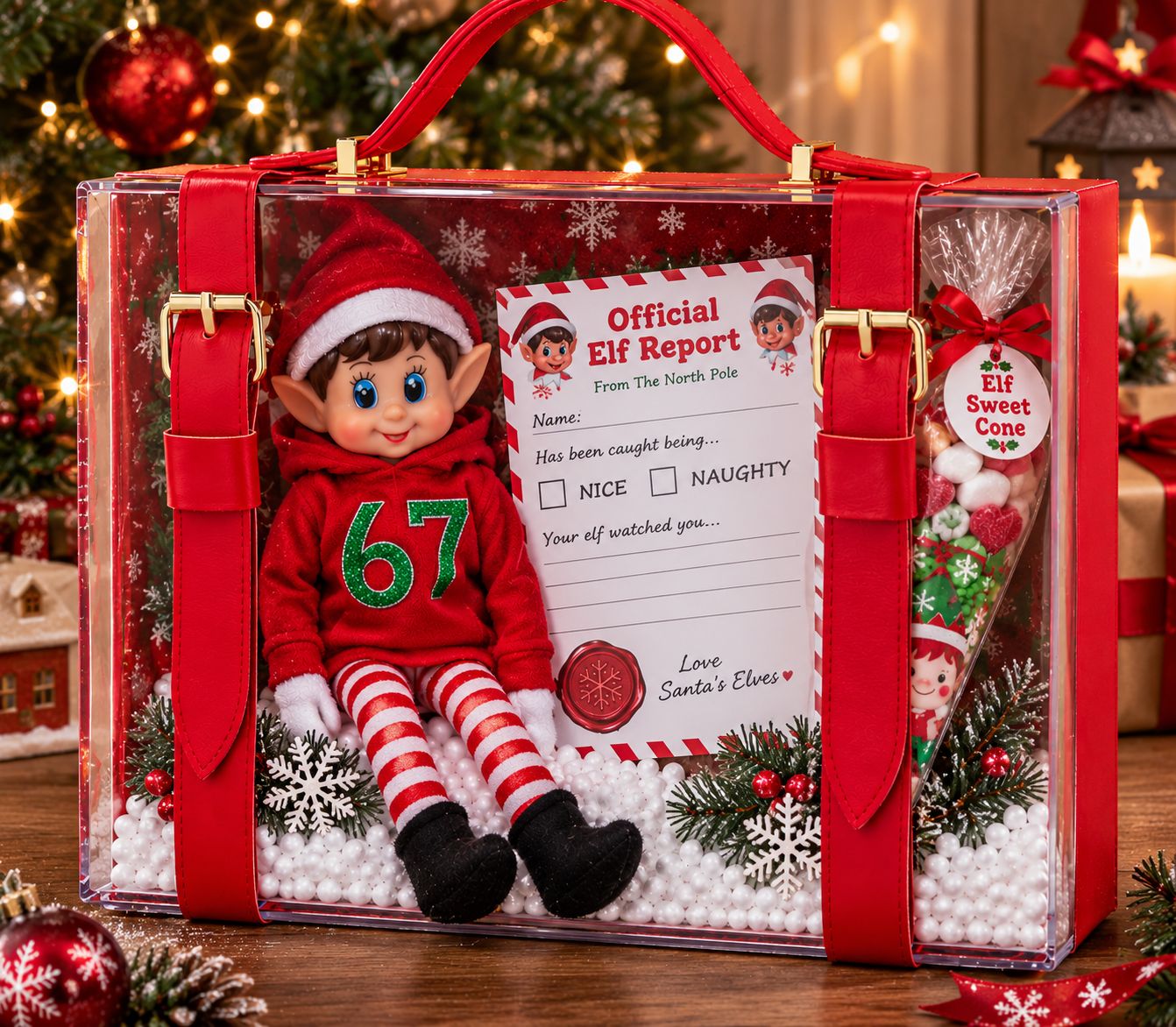 Elf in a suitcase