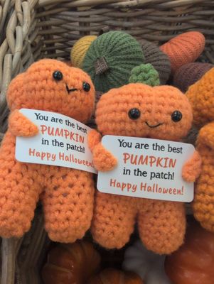 Pumpkin positive crochet 