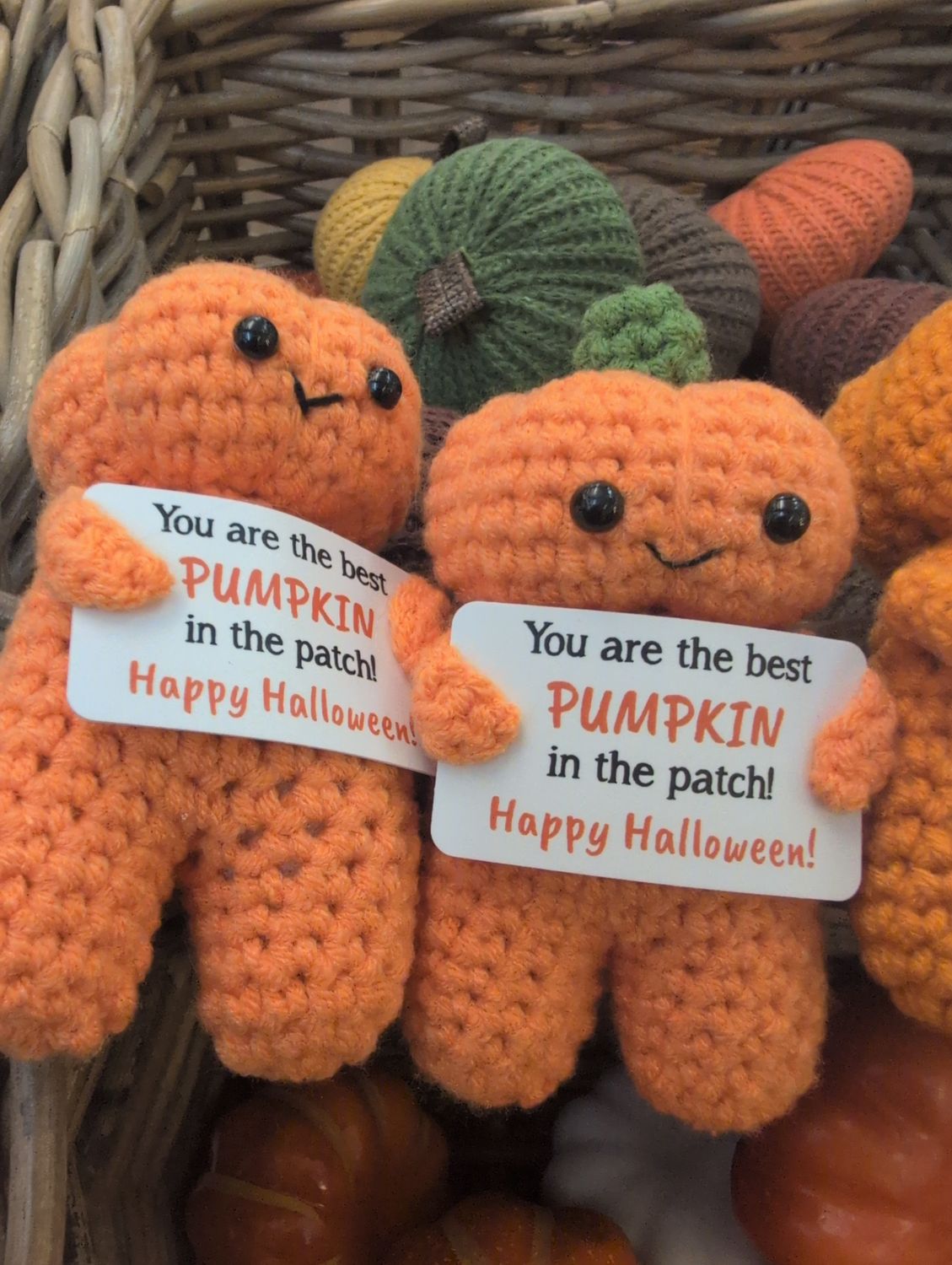 Pumpkin positive crochet 