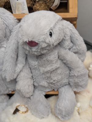 Large grey fluffy bunny 