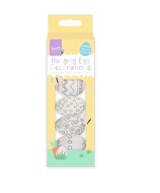 Colour Your Own Hanging Egg Decorations