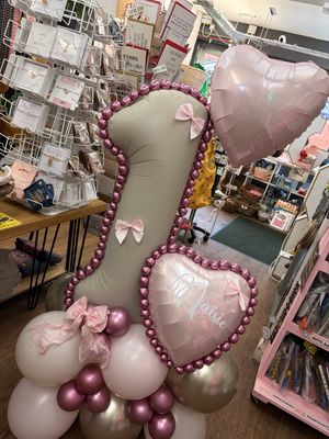 Deluxe number display with beads