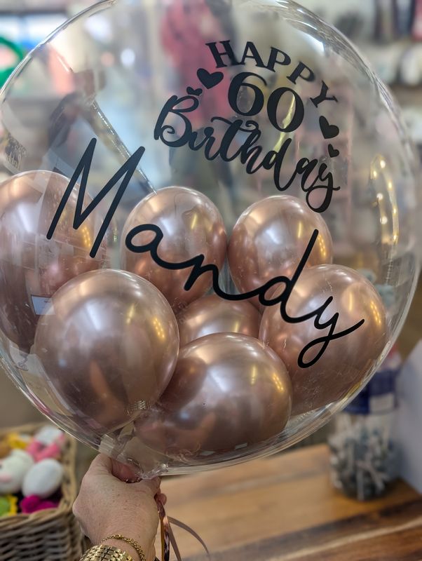 Bubble balloon personalised 