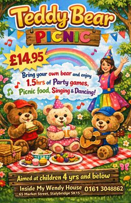 Teddy Bear picnic party (£20 deposit)