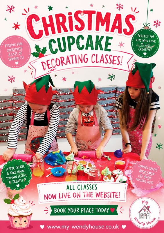 Christmas 2026 Cupcake decorating &amp; Santa visit (£15.95, just £5 deposit)