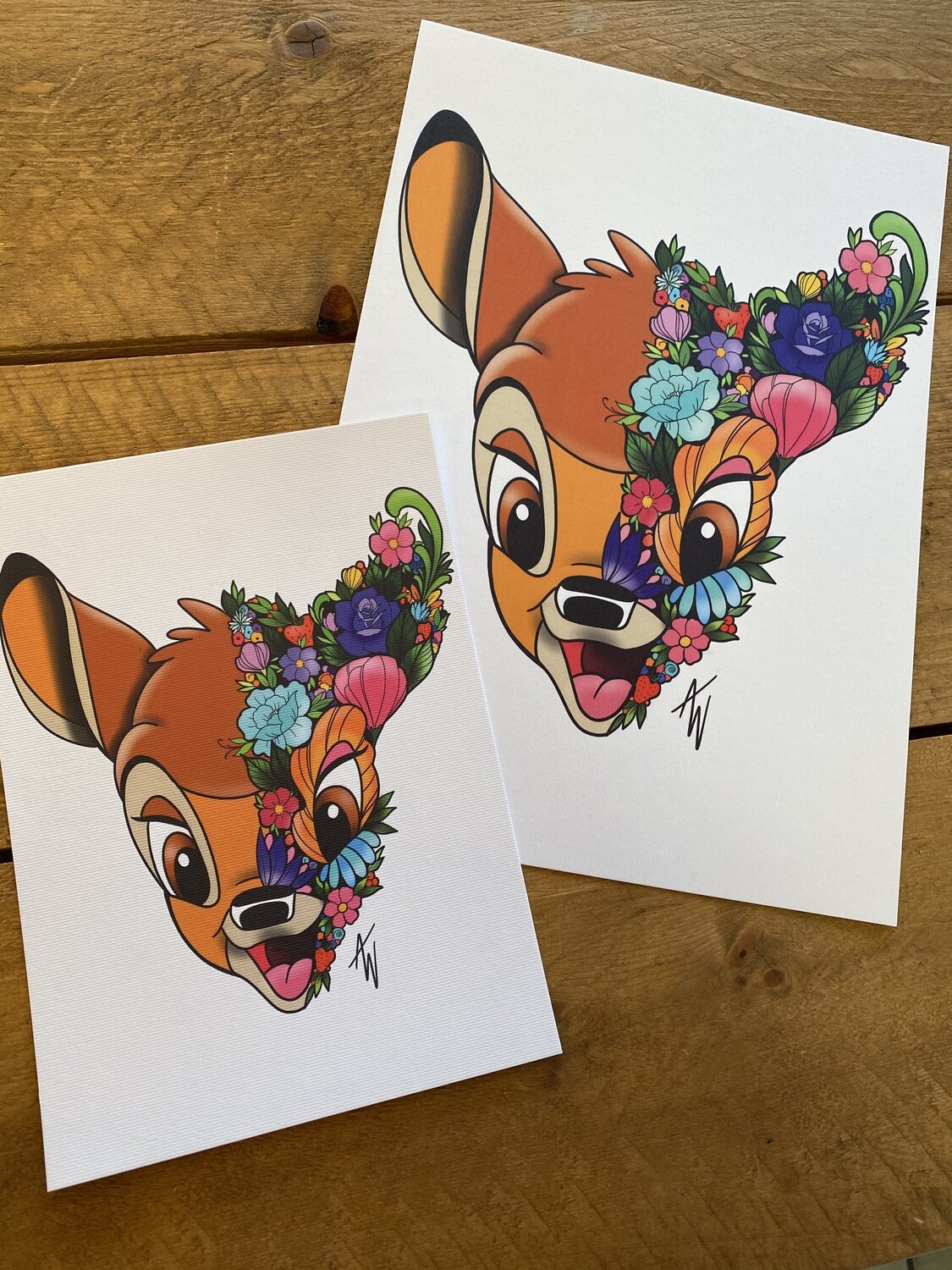 Floral Bambi Print