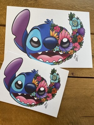 Floral Stitch Print