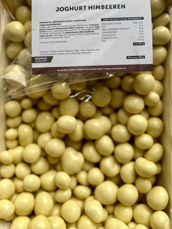 SCHOKO-JOGHURT-HIMBEEREN - für Naschkatzen - kein Postversand SCHOKO-JOGHURT-HIMBEEREN - für Naschkatzen - kein Postversand