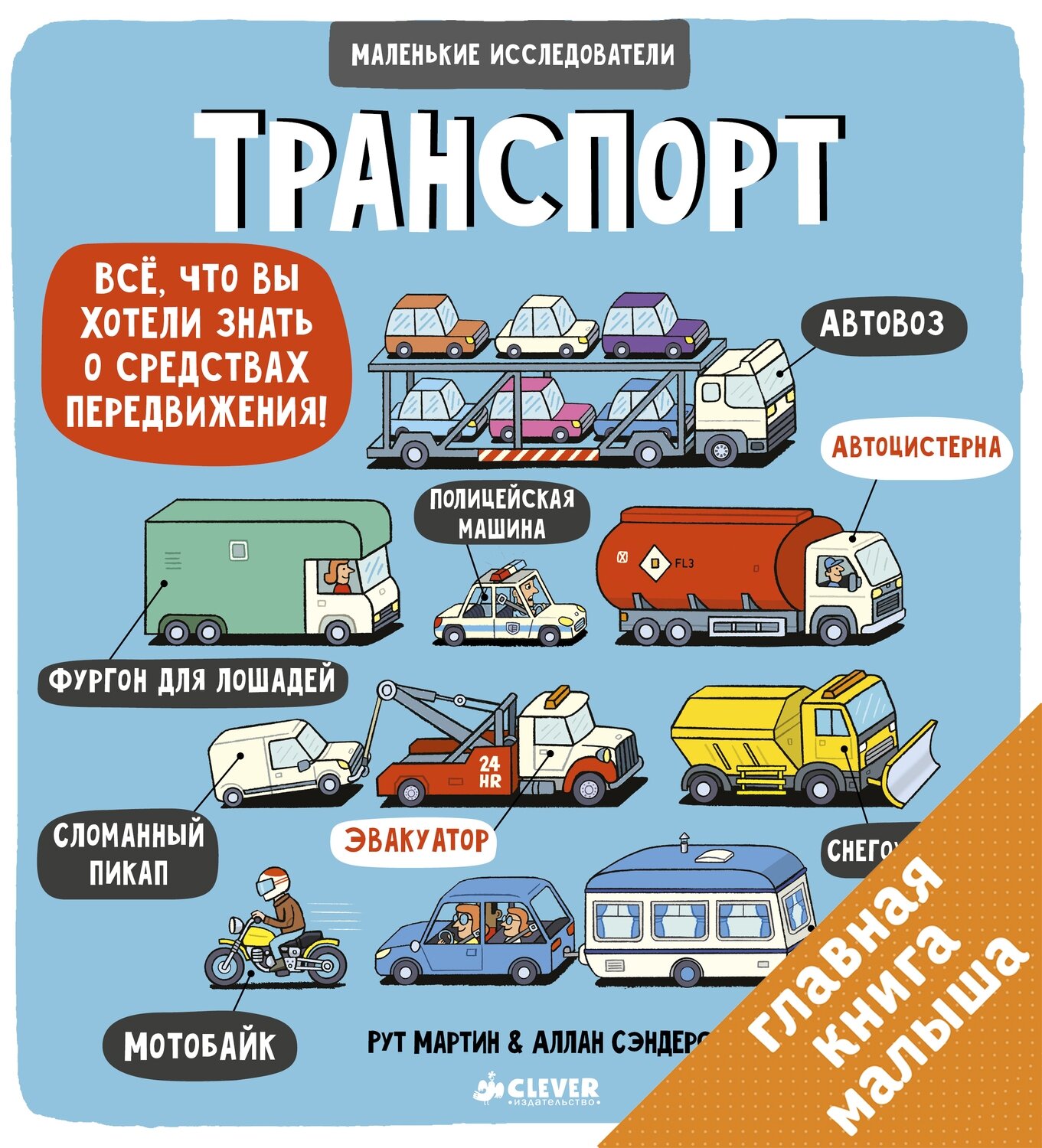 Маленькие исследователи (книжки с клапанами). Транспорт / Рут Мартин