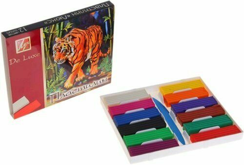 Пластилин "Люкс" 12 цв.
