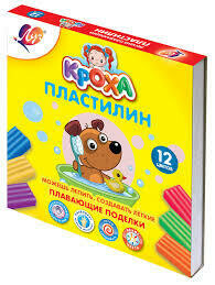 Пластилин &quot;Кроха&quot; плавающий 12 цв