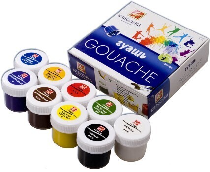 Луч. Гуашь &quot;Классика&quot; 9 цв.