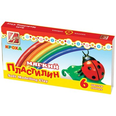 Луч. Пластилин "Кроха" 6 цв.