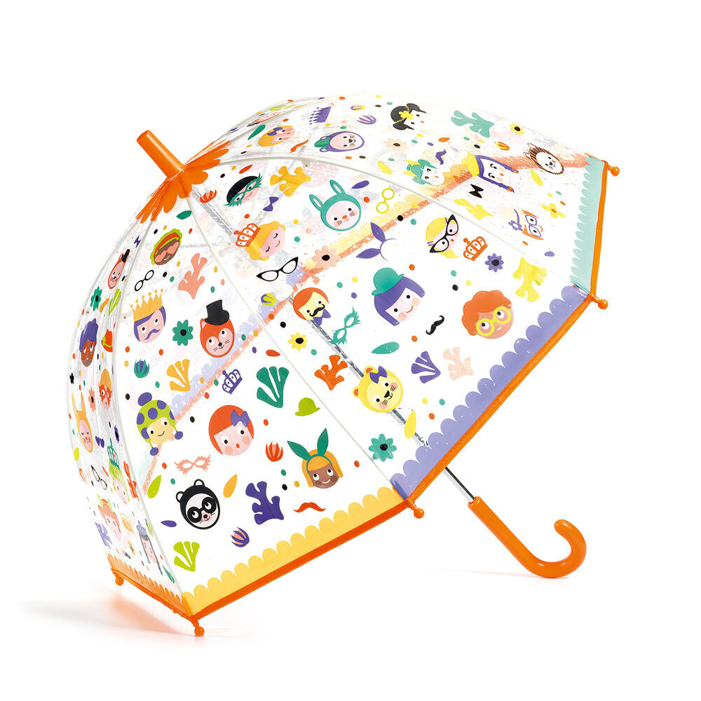 Color-Changing Children Umbrella ‘Faces’ 68 cm / Djeco