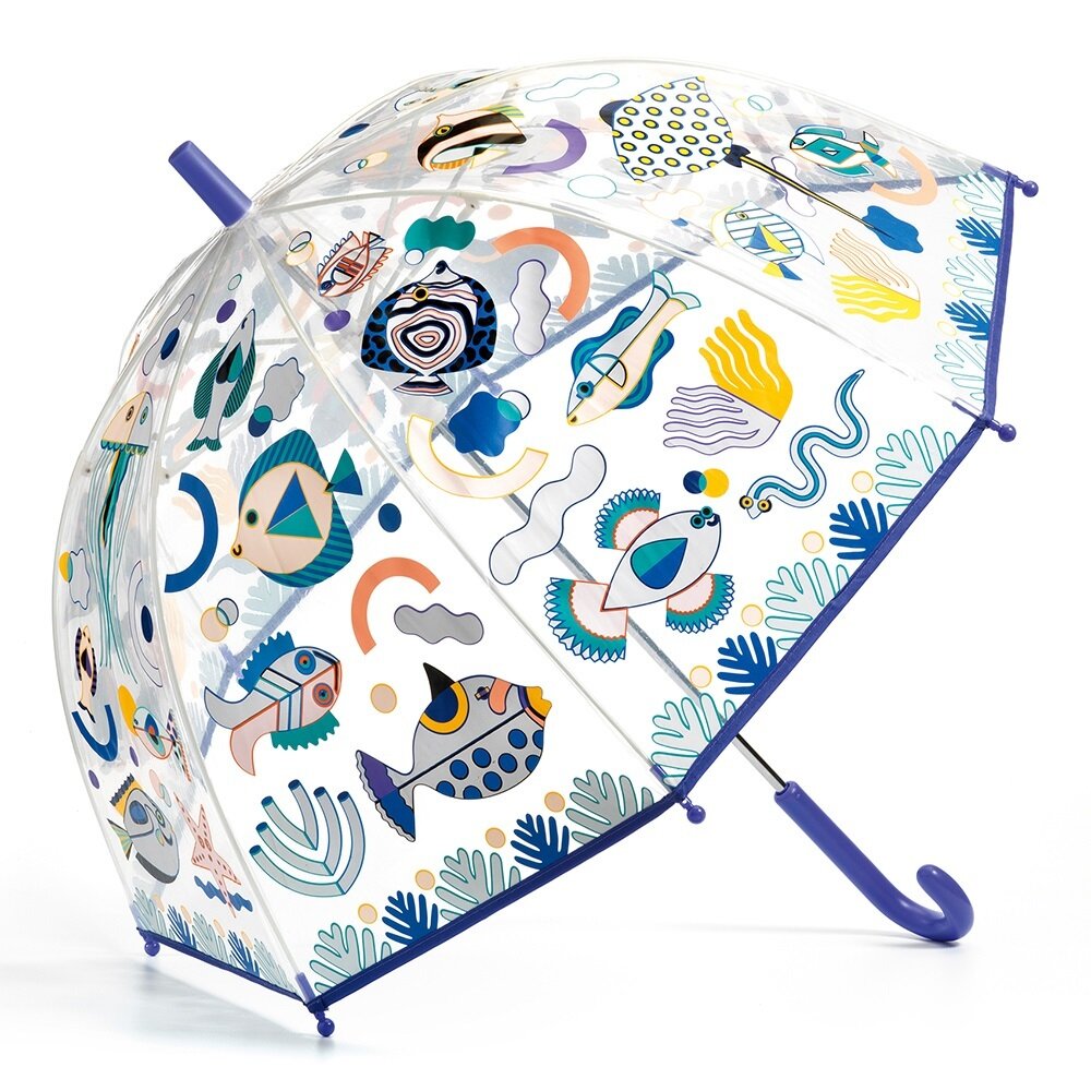 Color-Changing Children Umbrella ‘Fishes’ 68 cm / Djeco