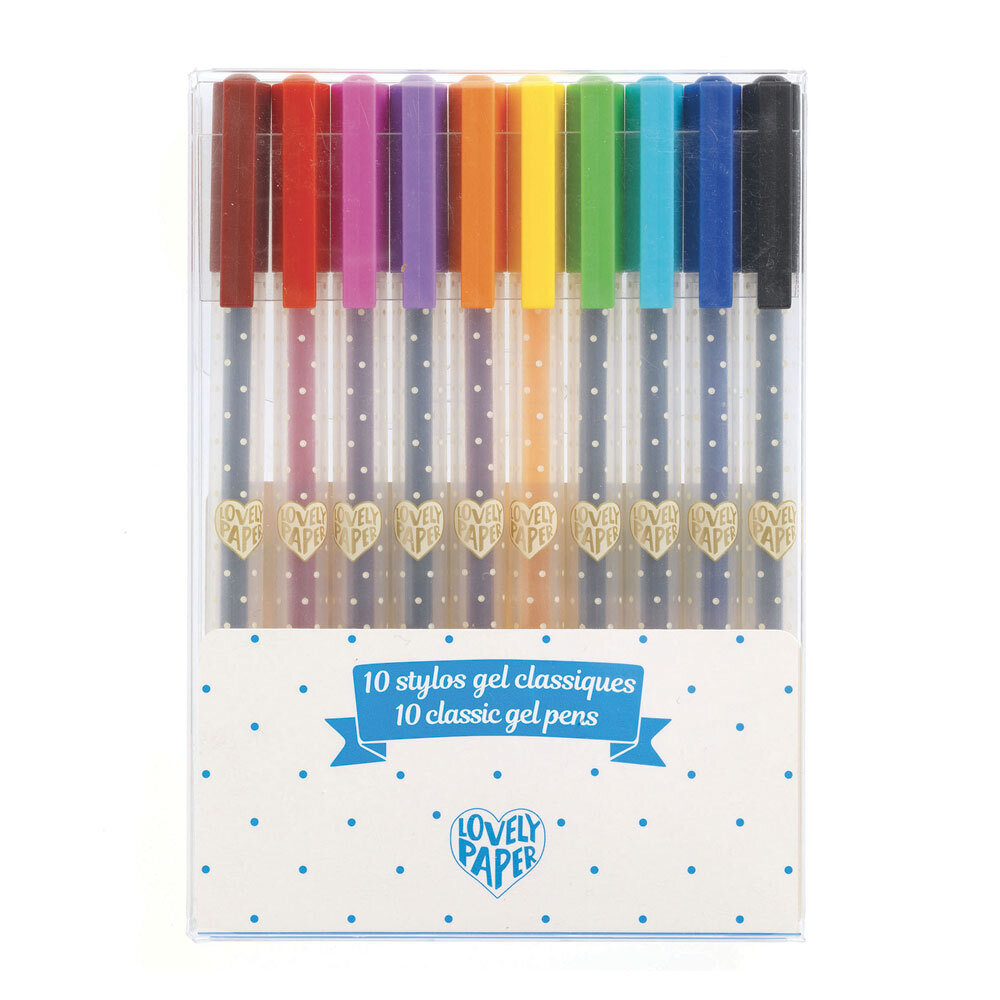 10 classic gel pens / Djeco