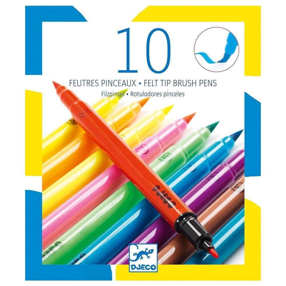 Design The colours - For older children 10 felt brushes - Pop colours / Djeco