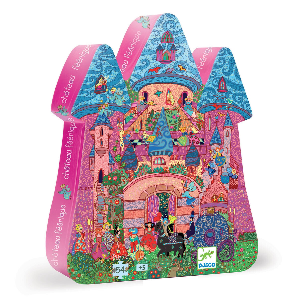 Silouhette Puzzles The fairy castle - 54 pcs / Djeco