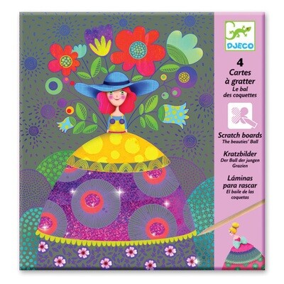 Набор скретч-картинок «На балу» / Djeco