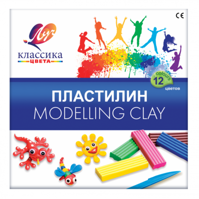 Пластилин "Классика" 12 цветов