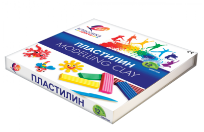 Пластилин "Классика" 12 цветов