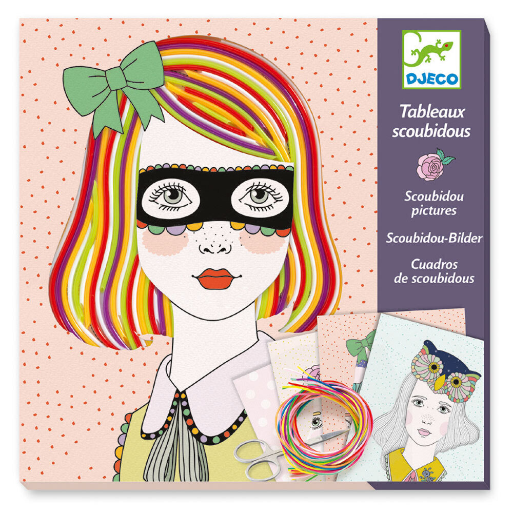 Набор для аппликаций "Прически" / Djeco