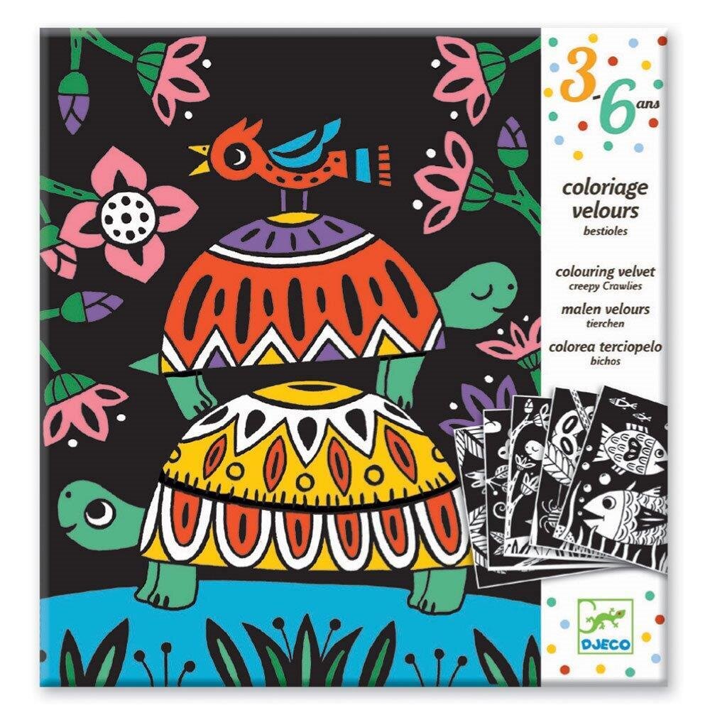 Набор бархатных раскрасок Черепахи / Djeco