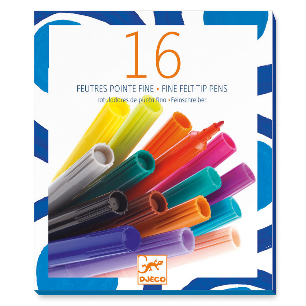 16 thin markers / Djeco