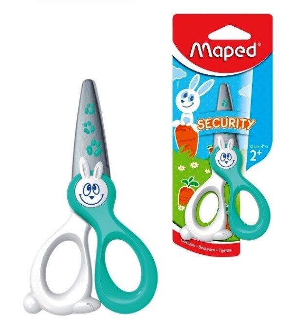 Maped. Ножницы "Kidicut" 12см, безопасные с лезвиями