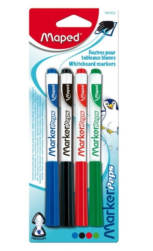 Maped. Маркеры для досок"Marker Pep`s" 4 цвета в асс.
