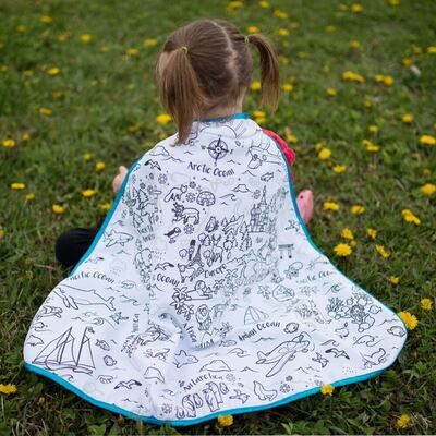 Great Pretenders Colour-A-Cape, Around the World, SIZE US 4-7