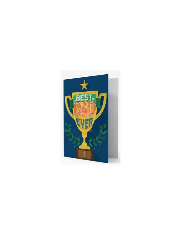 FAMILY GREETING CARD - BEST DAD