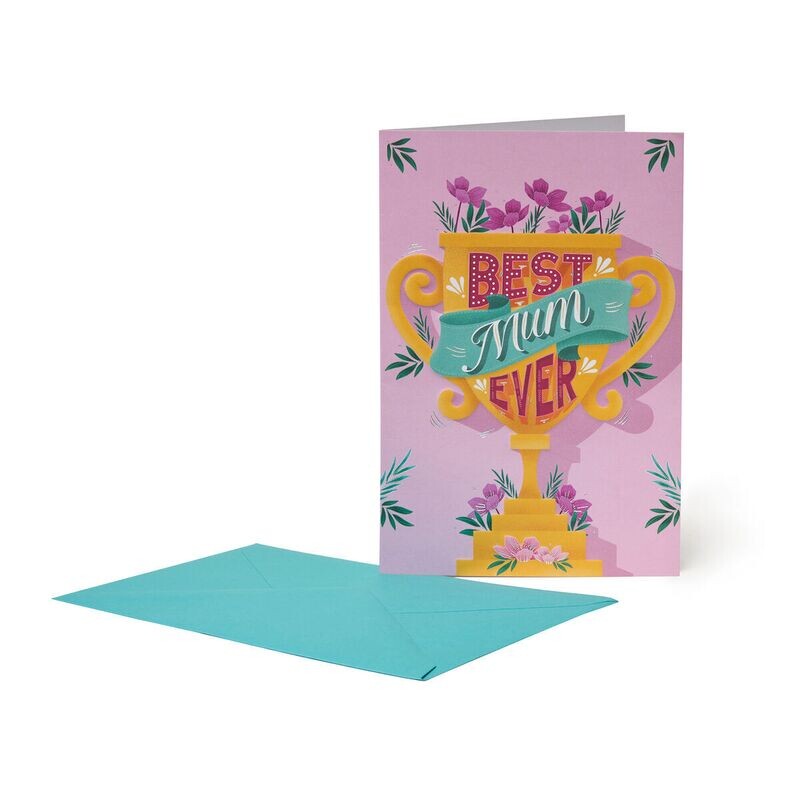 FAMILY GREETING CARD - BEST MUM