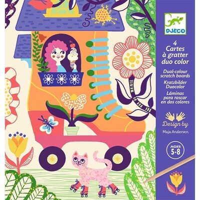Набор скретч-картинок / Scratch cards Wacky houses
