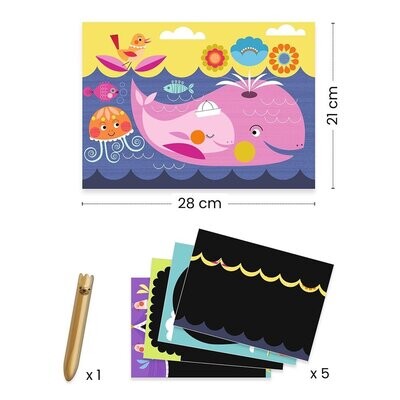 Набор скретч-картинок / Scratch cards It is fun to discover