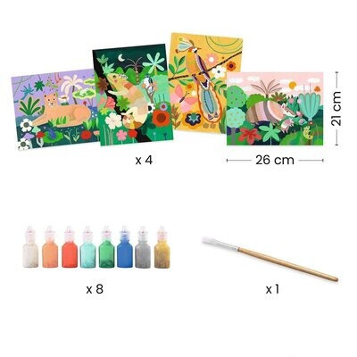 Painting Tropical forest