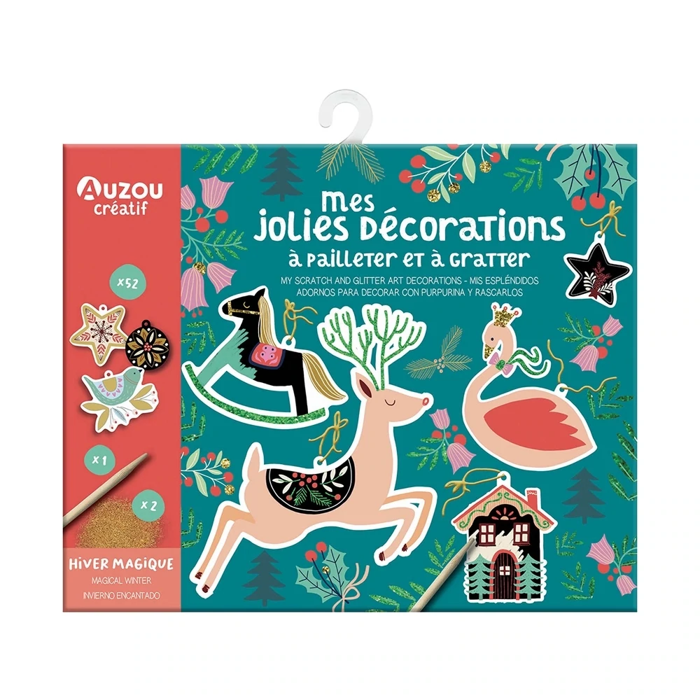 Набор для создания скретч картинок Зима / My scratch and glitter art decorations