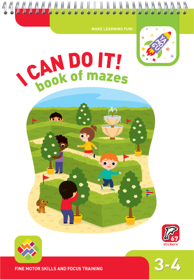 I Can Do It! book of mazes. Age 3-4