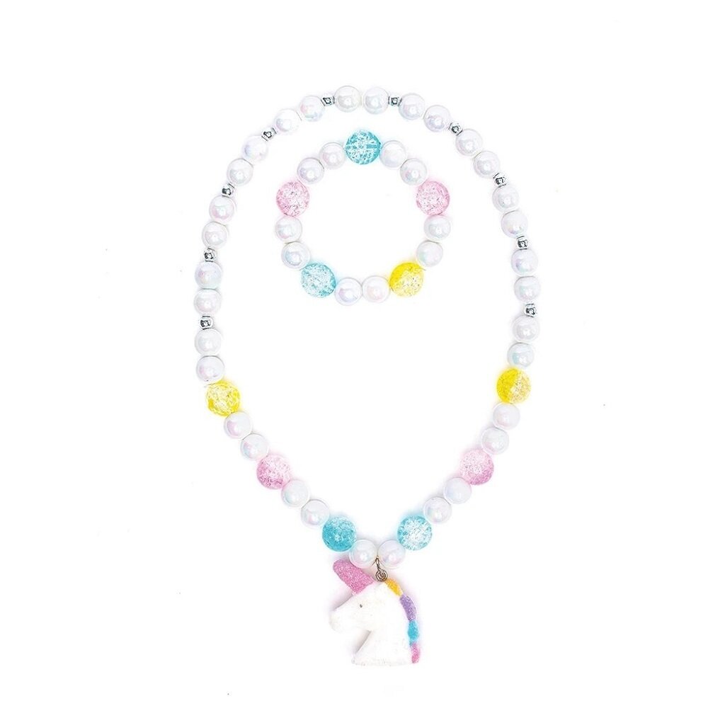 White Unicorn Necklace &amp; Bracelet Set