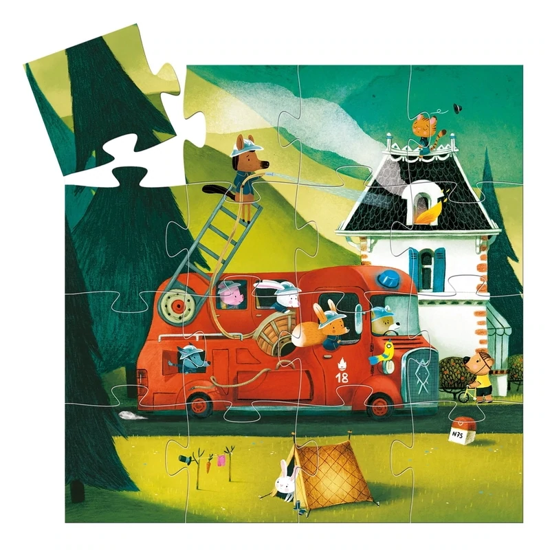 The fire truck - 16pcs