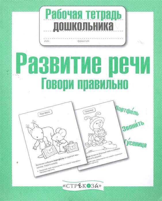 Р/т дошкольника. Развитие речи. Говори правильно