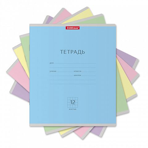 Тетрадь школьная ученическая 12л Клетка. ErichKrause