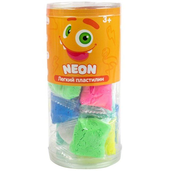 Crazy Clay. Набор легкий пластилин "Neon"