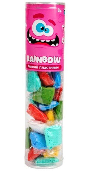 Crazy Clay. Набор легкий пластилин "Rainbow max"