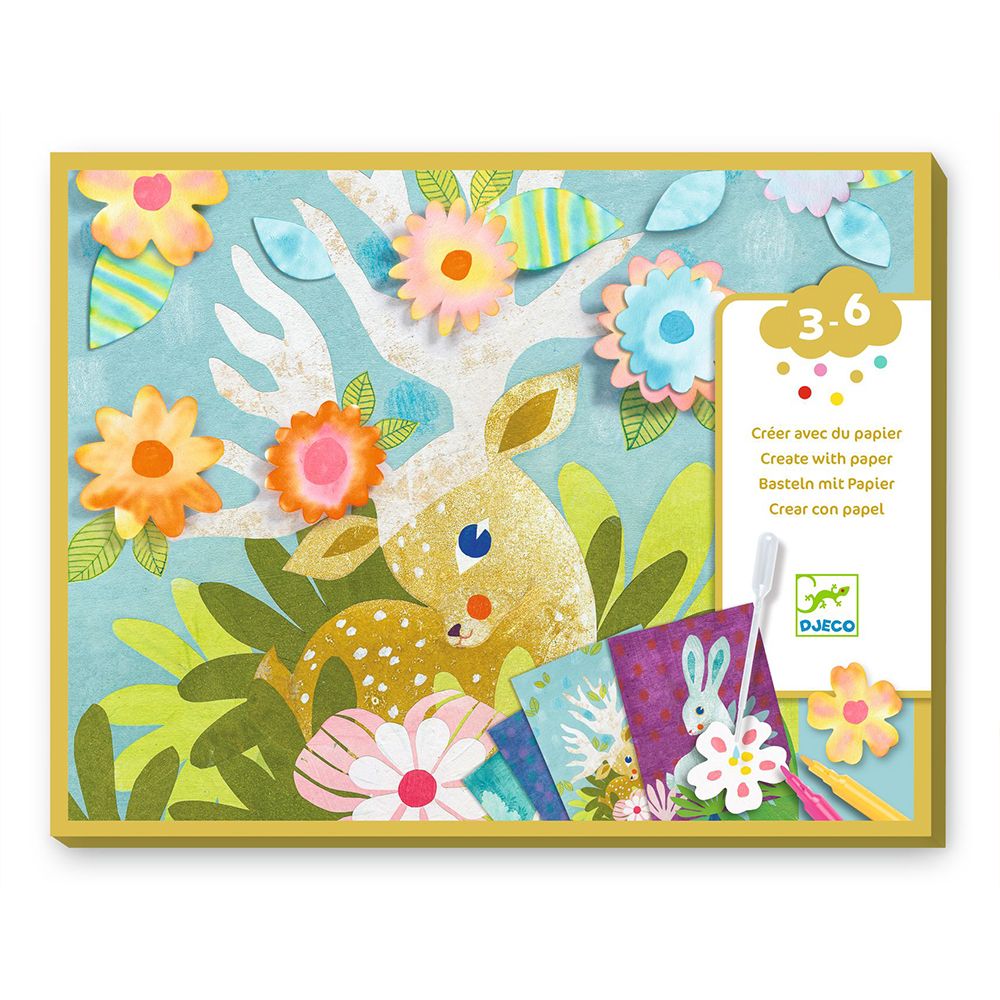 With blotting paper