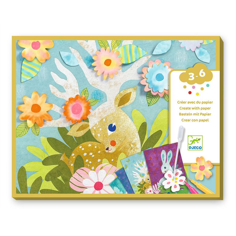 With blotting paper