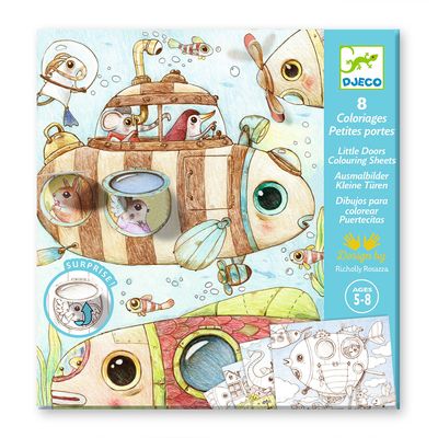 Раскраска с окошками Malo’s trip